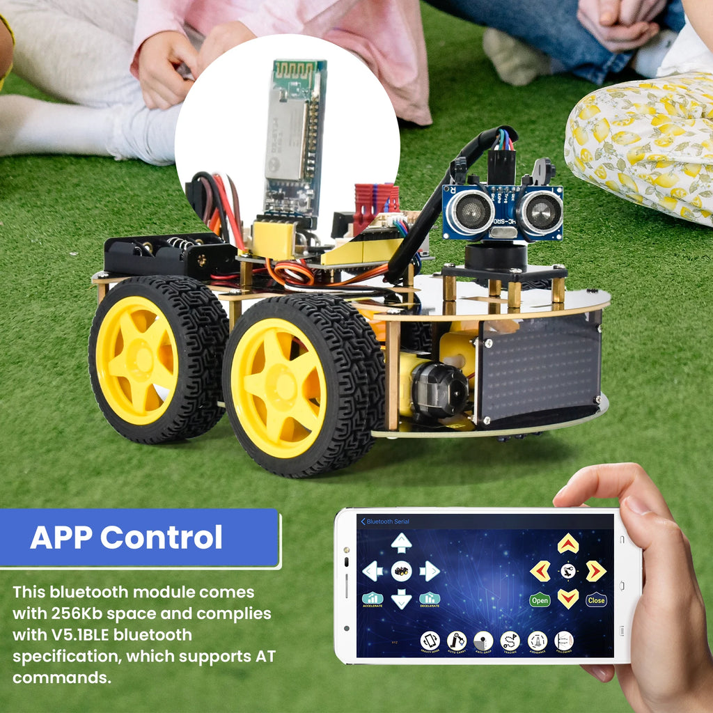 4WD Multi BT Robot Car Kit V2.0 (Upgraded Edition)