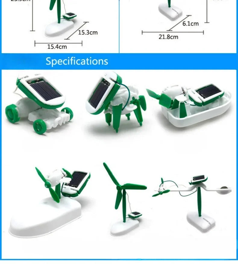 6-in-1 Educational Solar Robot & Vehicle Kit