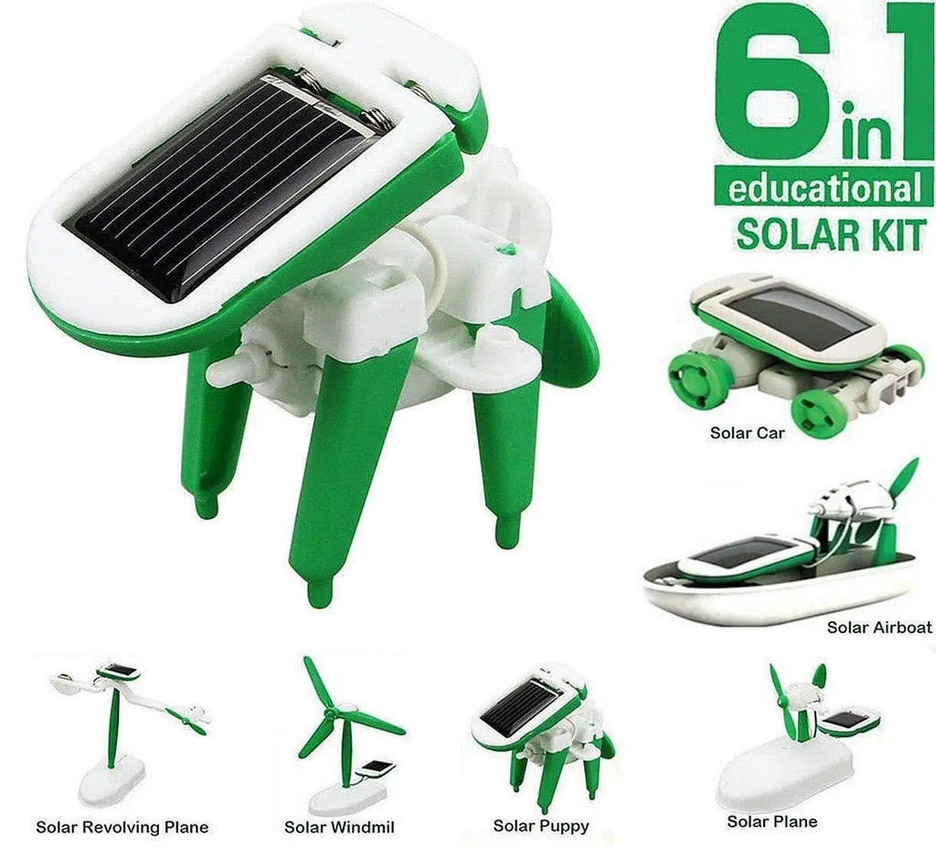 6-in-1 Educational Solar Robot & Vehicle Kit