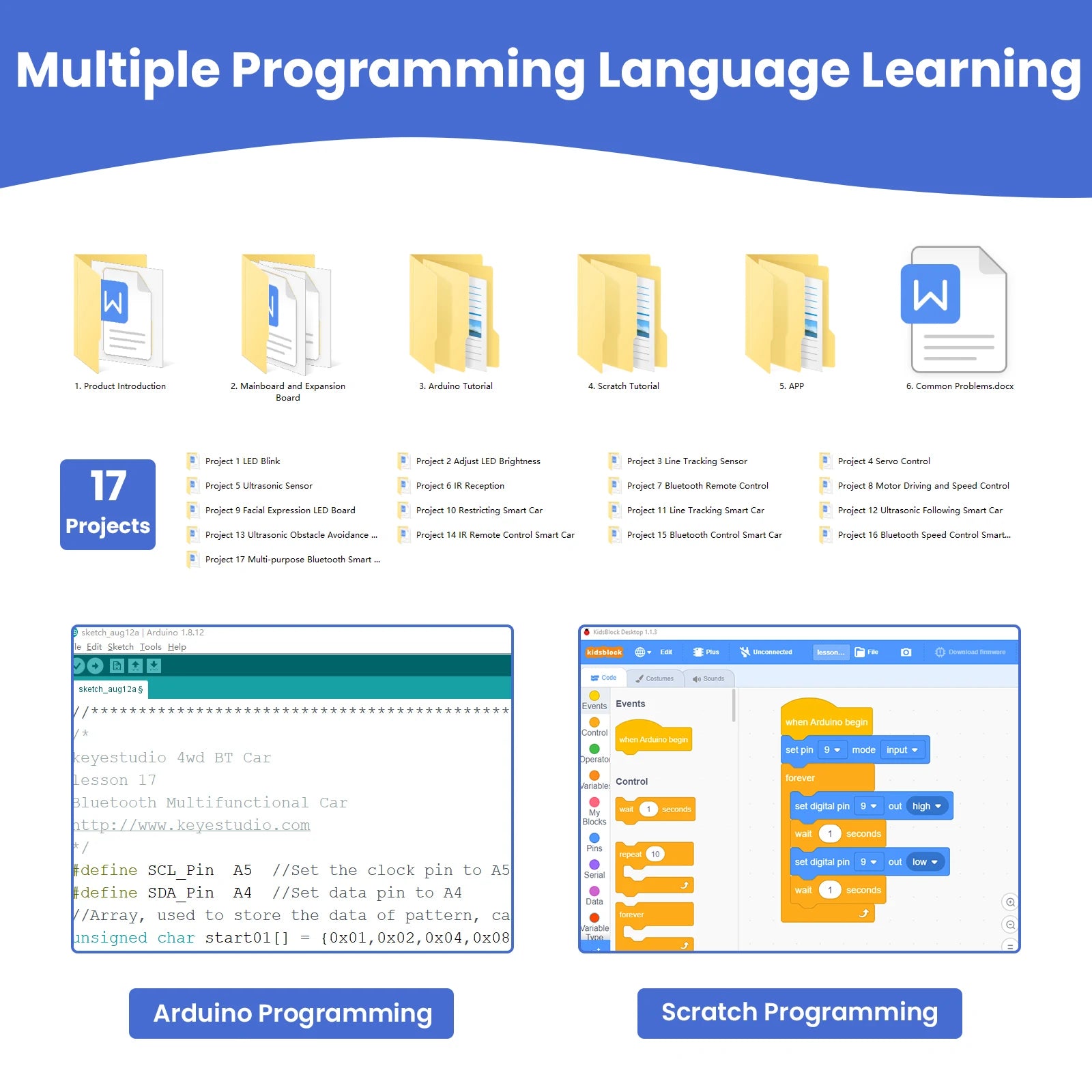 4WD Multi BT Robot Car Kit V2.0 (Upgraded Edition)