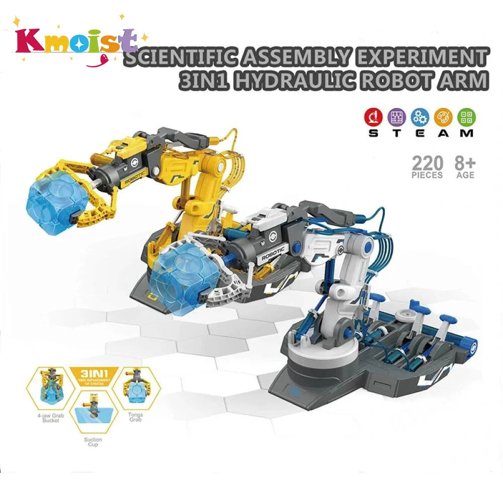 Robot Hydraulic Manipulator Arm Toy Robot STEM Kit