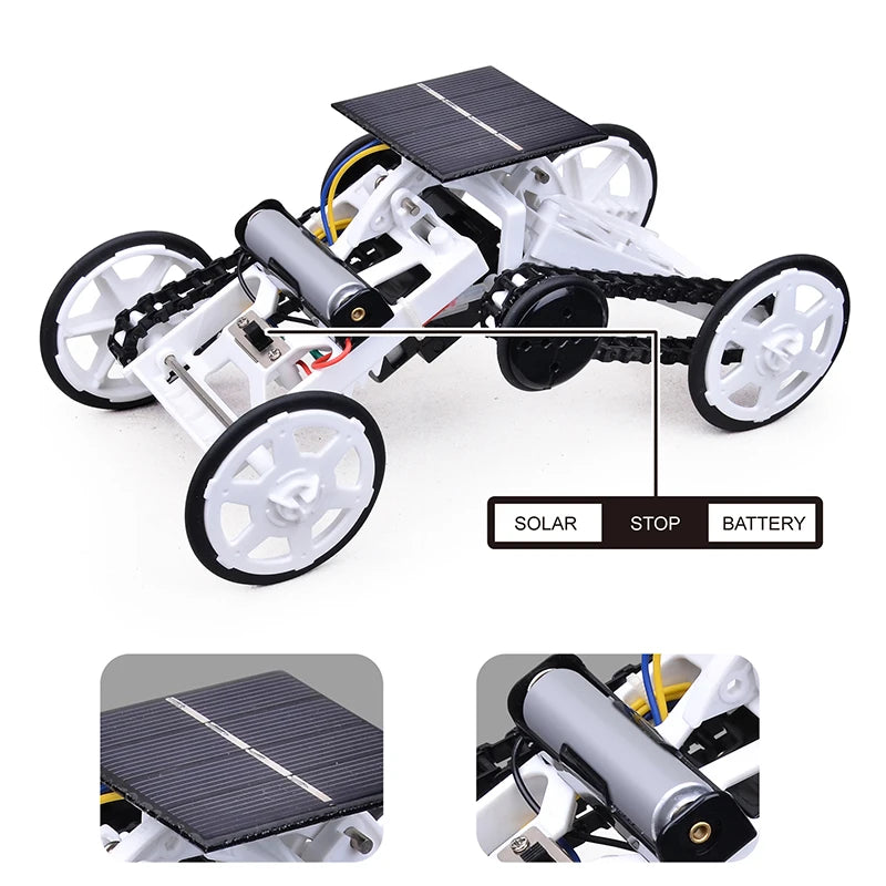 Electric 4WD Climbing Vehicle Kit - Solar & DIY