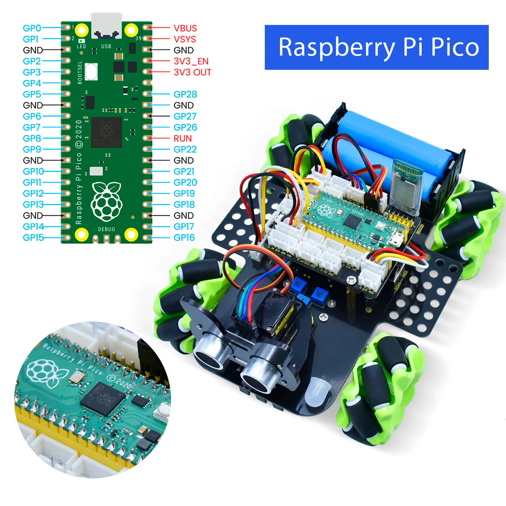 4WD Smart Robot Car Kit for Raspberry Pi