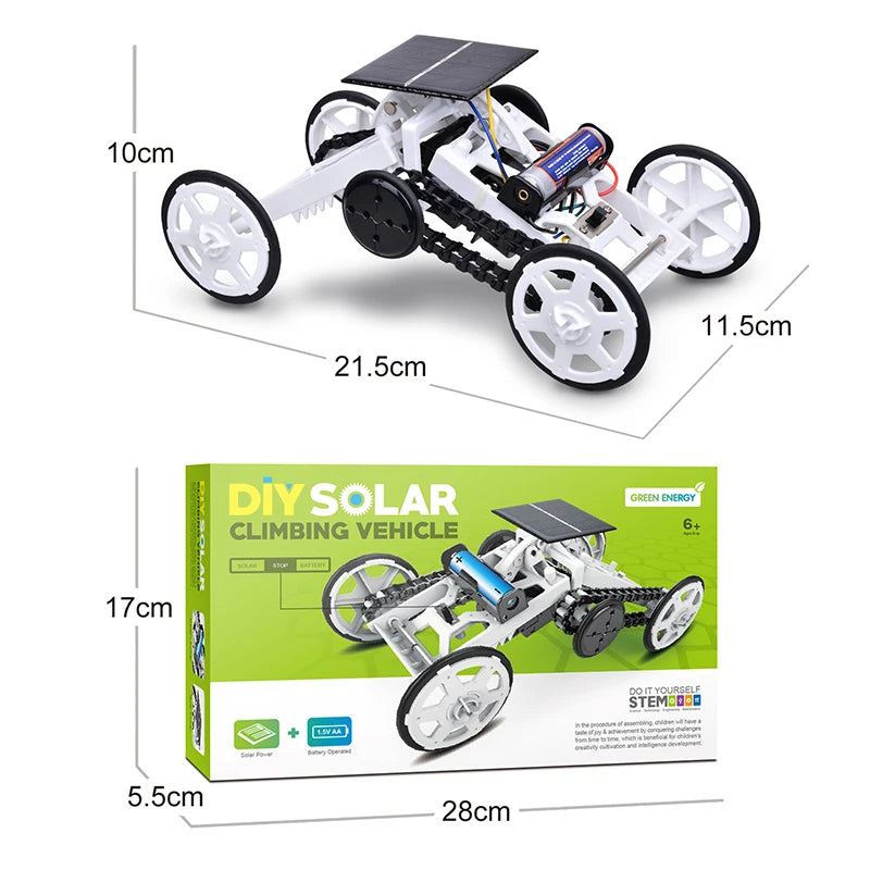 Electric 4WD Climbing Vehicle Kit - Solar & DIY