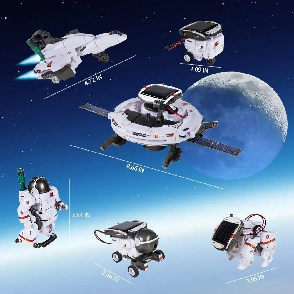 6-in-1 Educational Solar Space Fleet Building Kit