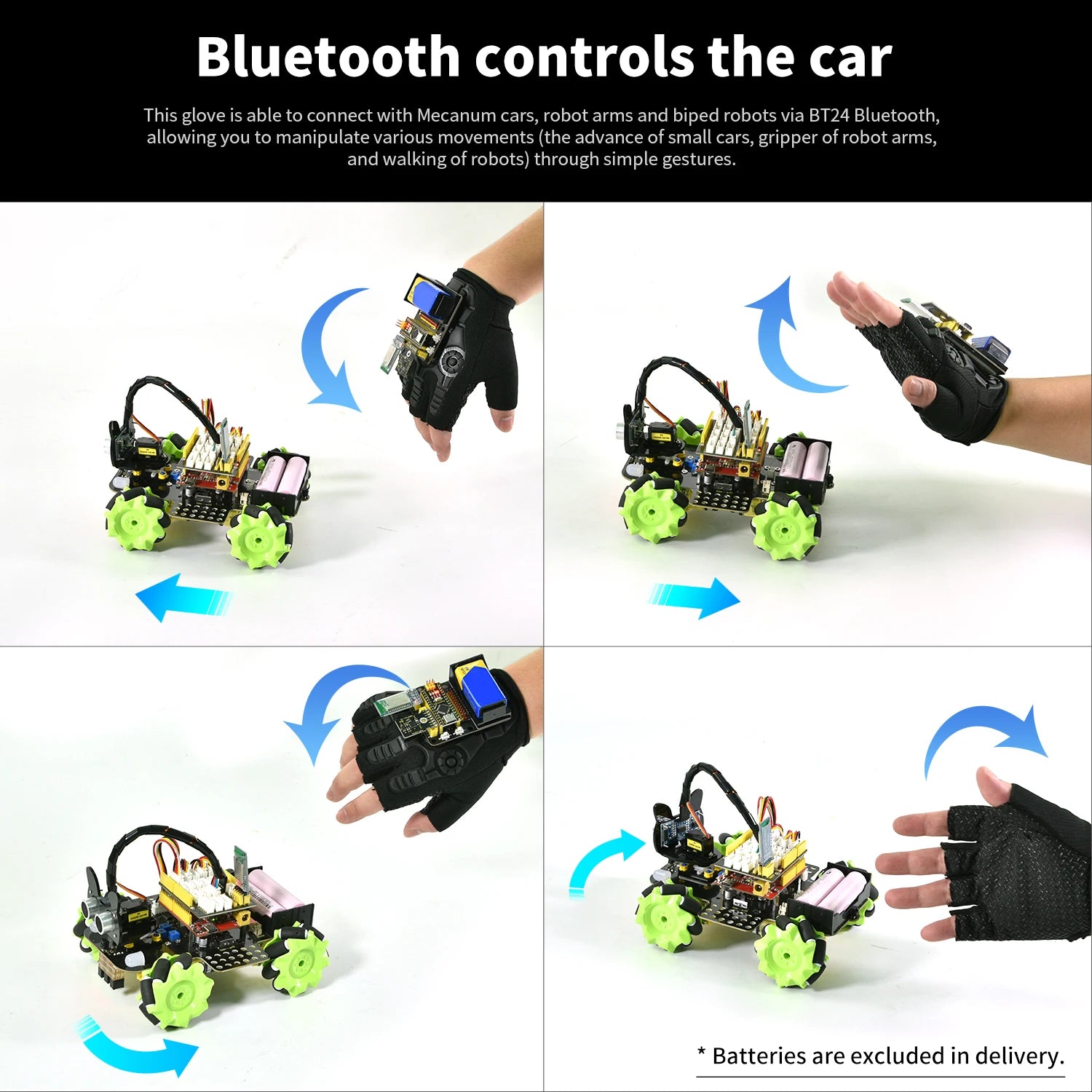 Motion Sensing Gesture Control Glove Kit