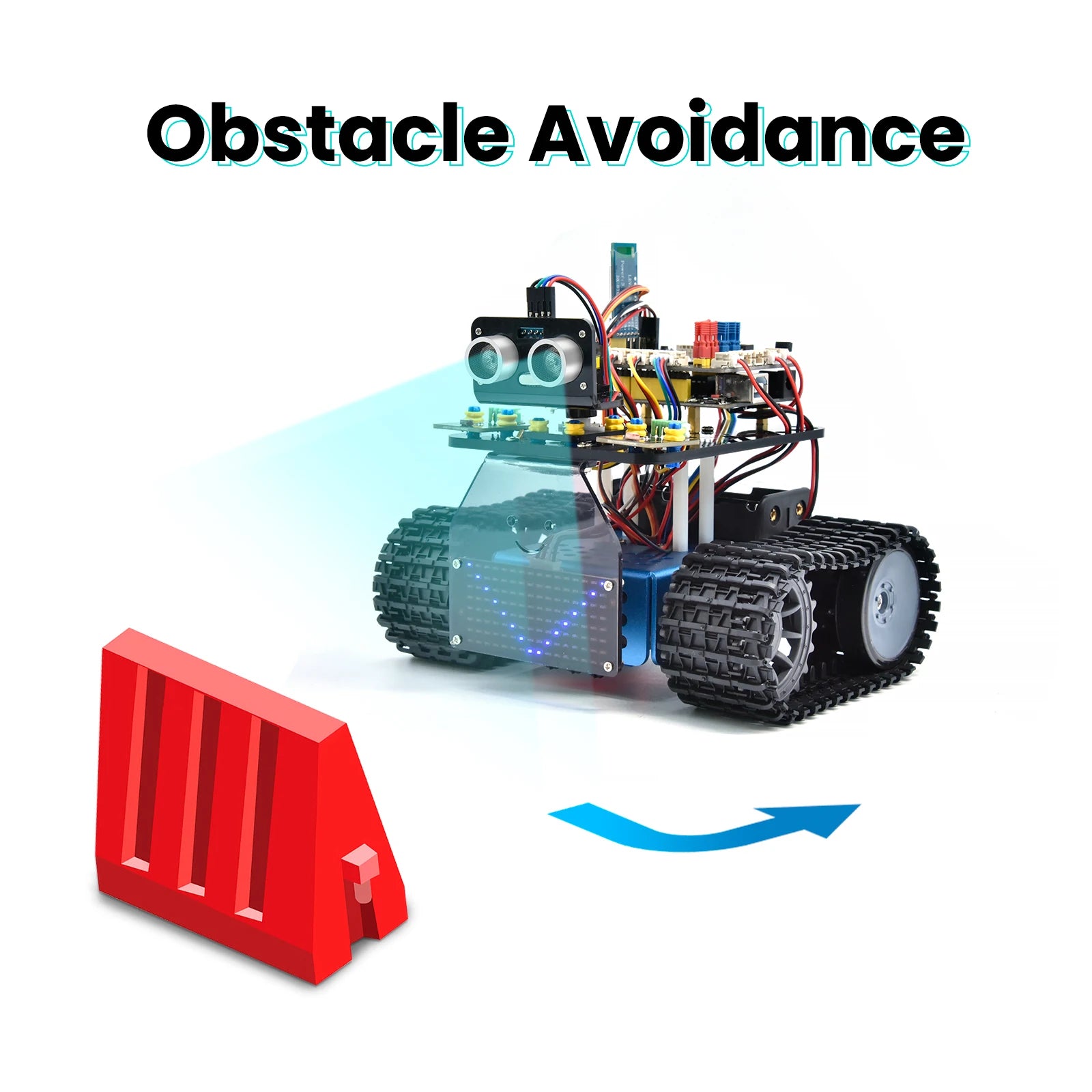 Mini Tank Robot Car Kit with Remote/App Control