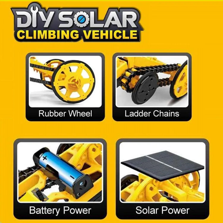 Electric 4WD Climbing Vehicle Kit - Solar & DIY