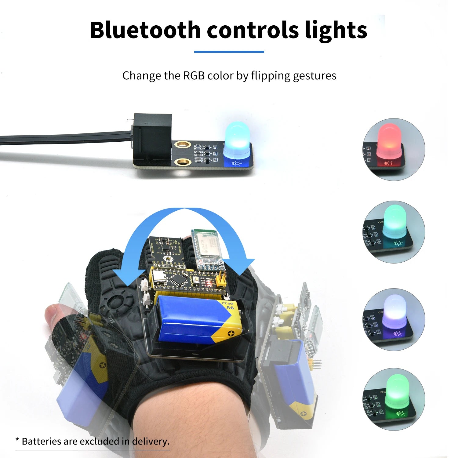 Motion Sensing Gesture Control Glove Kit