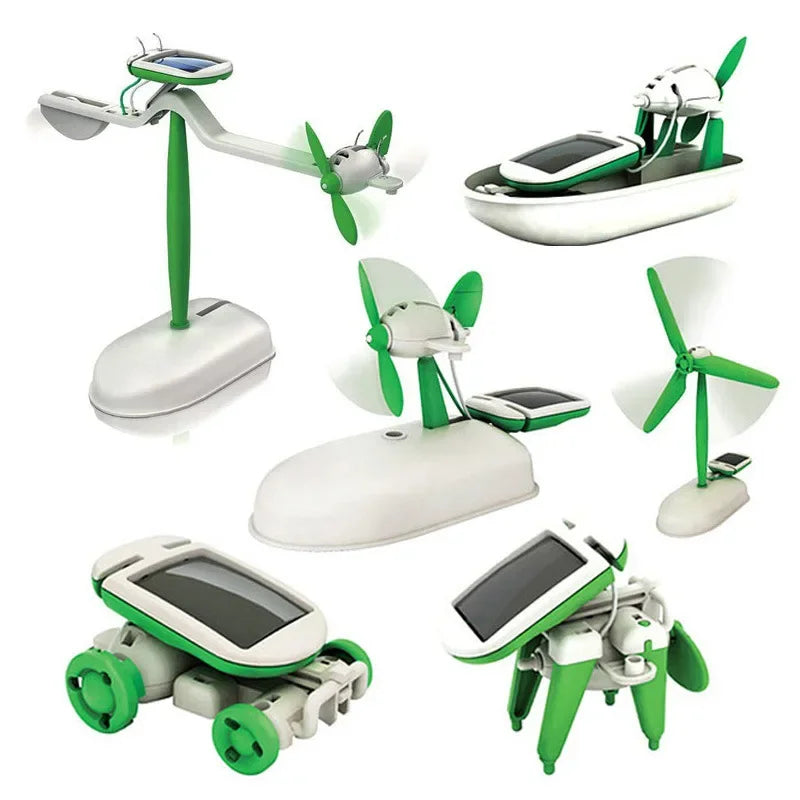 6-in-1 Educational Solar Robot & Vehicle Kit