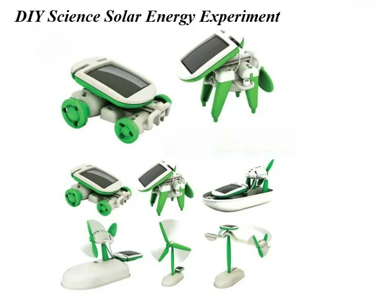 6-in-1 Educational Solar Robot & Vehicle Kit