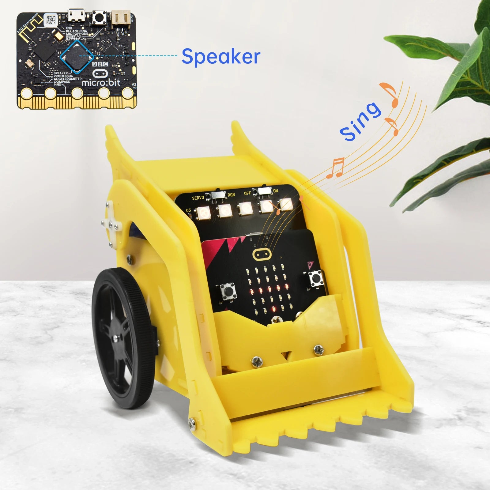 Small Robot Car with Graphical Programming