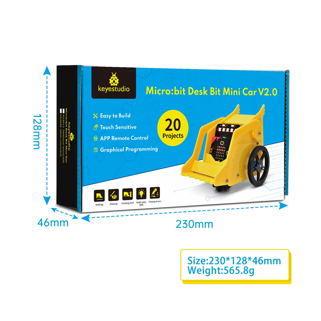 Small Robot Car with Graphical Programming