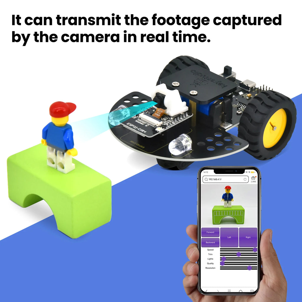 Smart Car Robot Kit with Video Cam