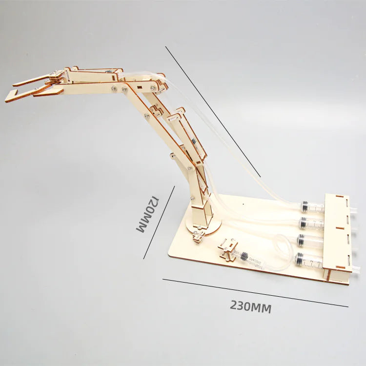 DIY Hydraulic Robot Arm Kit for Kids – Build Your Own Mechanical Claw | STEM Science Engineering Toy | No Batteries Required (Ages 8-14)